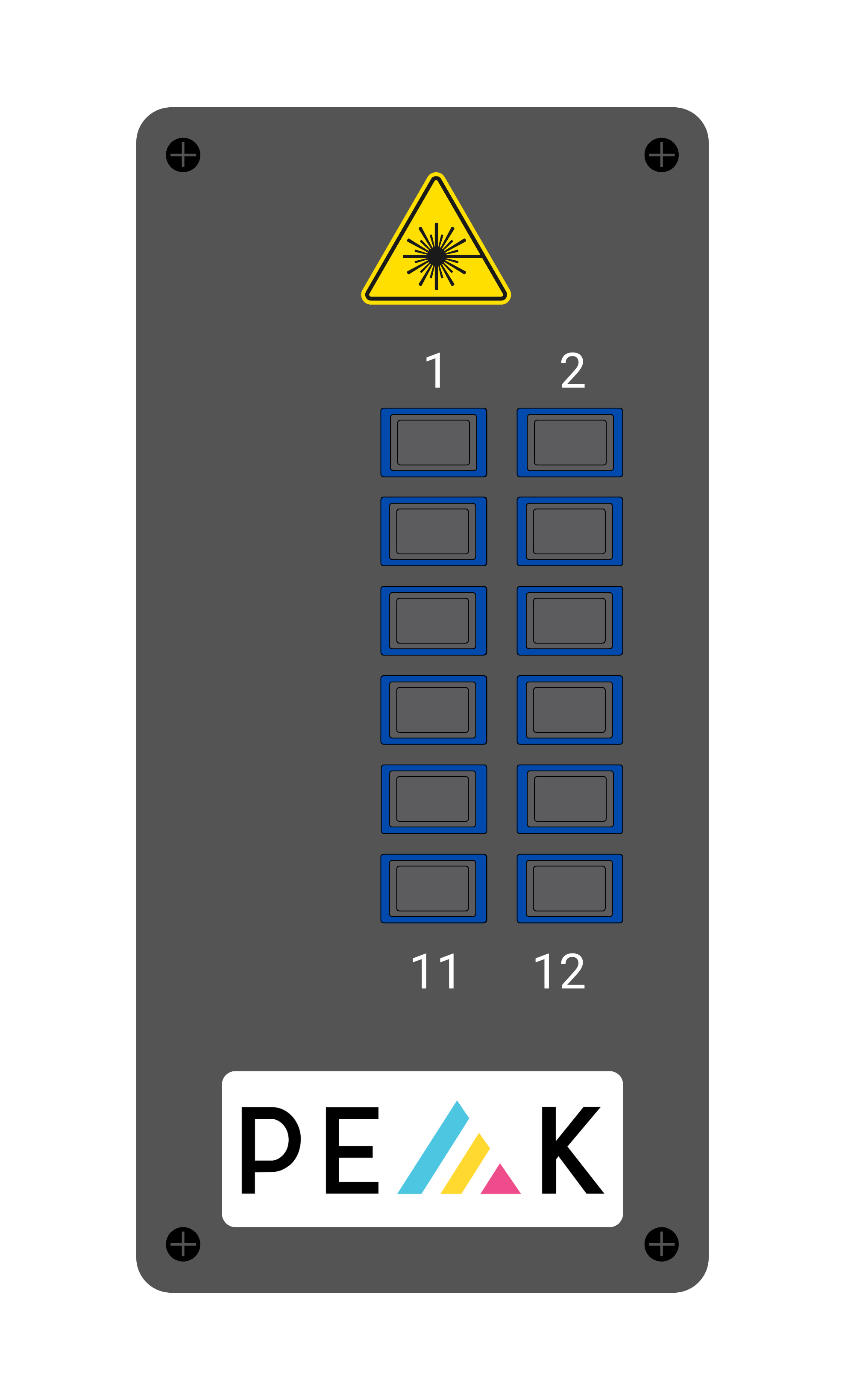 Fibre DIN Rail Enclosure Loaded 12F LC Inc Adapters & OS2