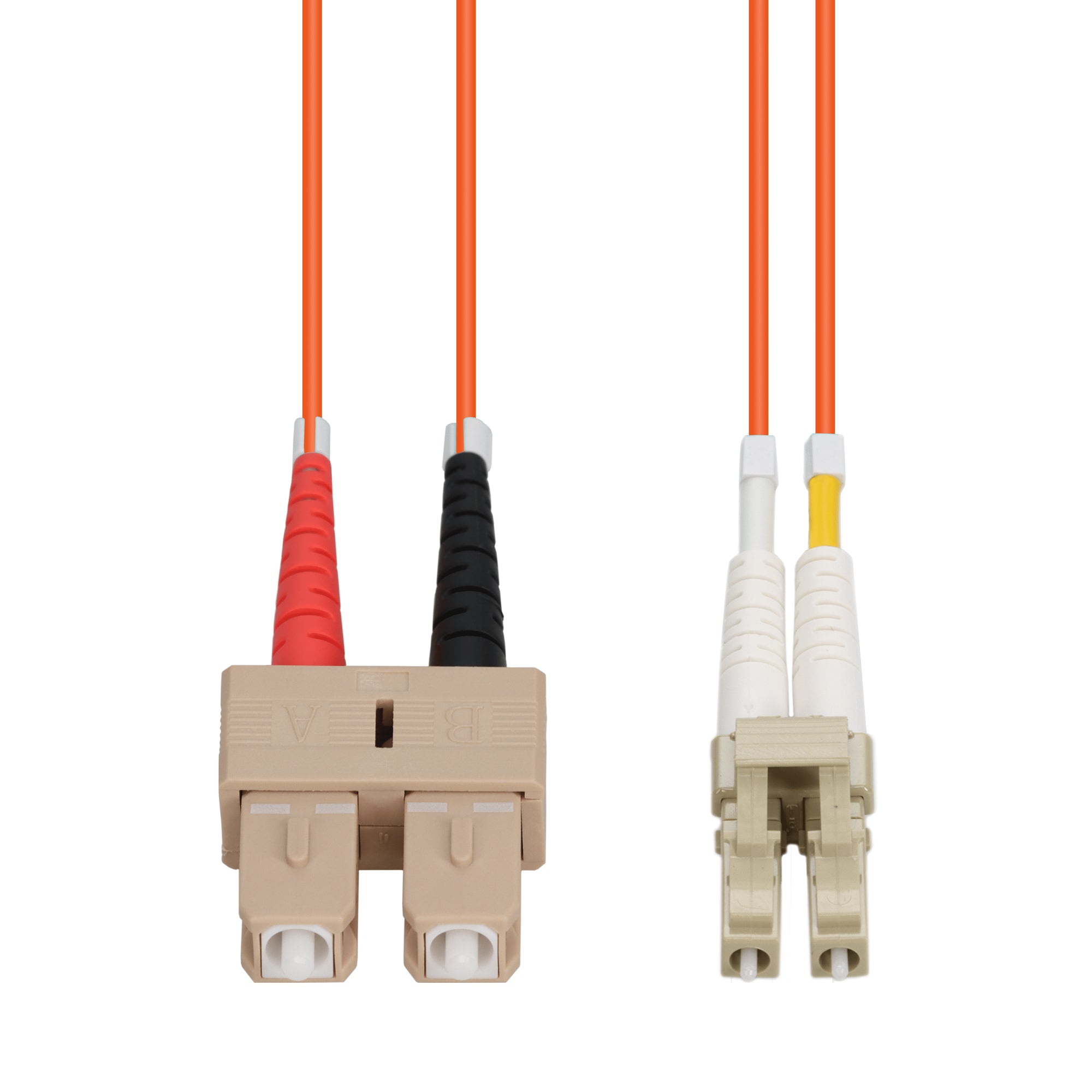 Patch Lead 3m OM1 LC - SC Duplex Orange 2mm LSZH