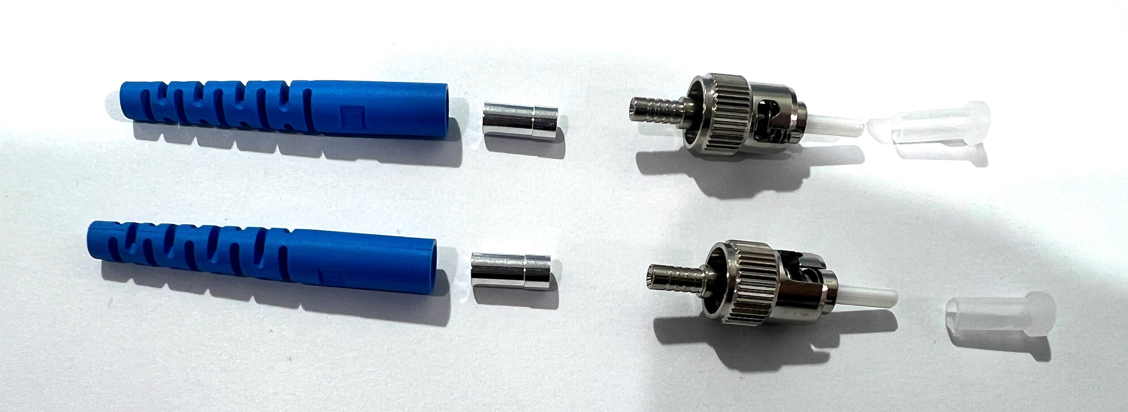 ST OS2 Ultra Low Loss Connector UPC IR ≦ 0.15dB, RL ≧ 55dB- Pre-assembled 2mm Blue Boot
