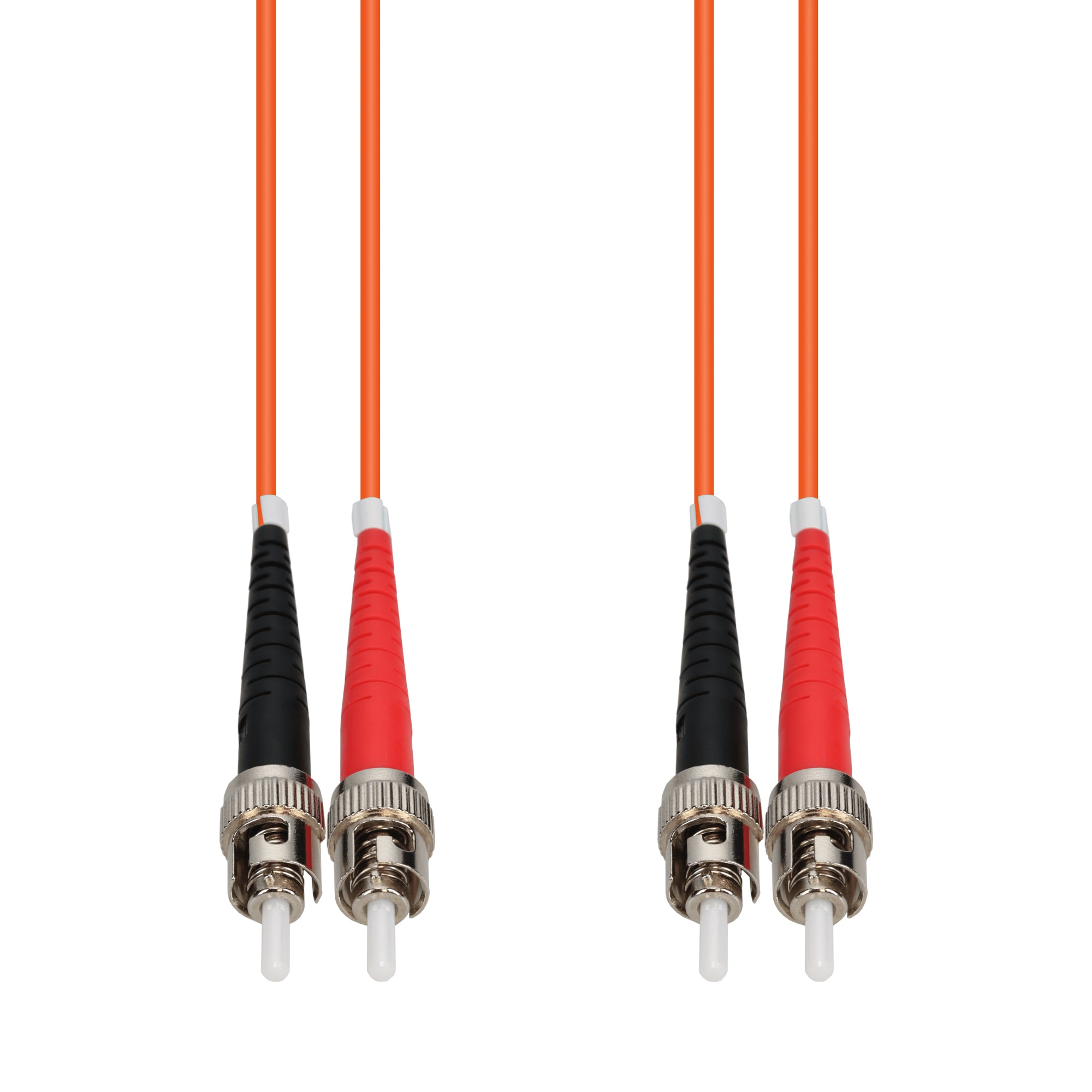 Patch Lead 10m OM1 ST-ST Duplex Orange 2mm LSZH