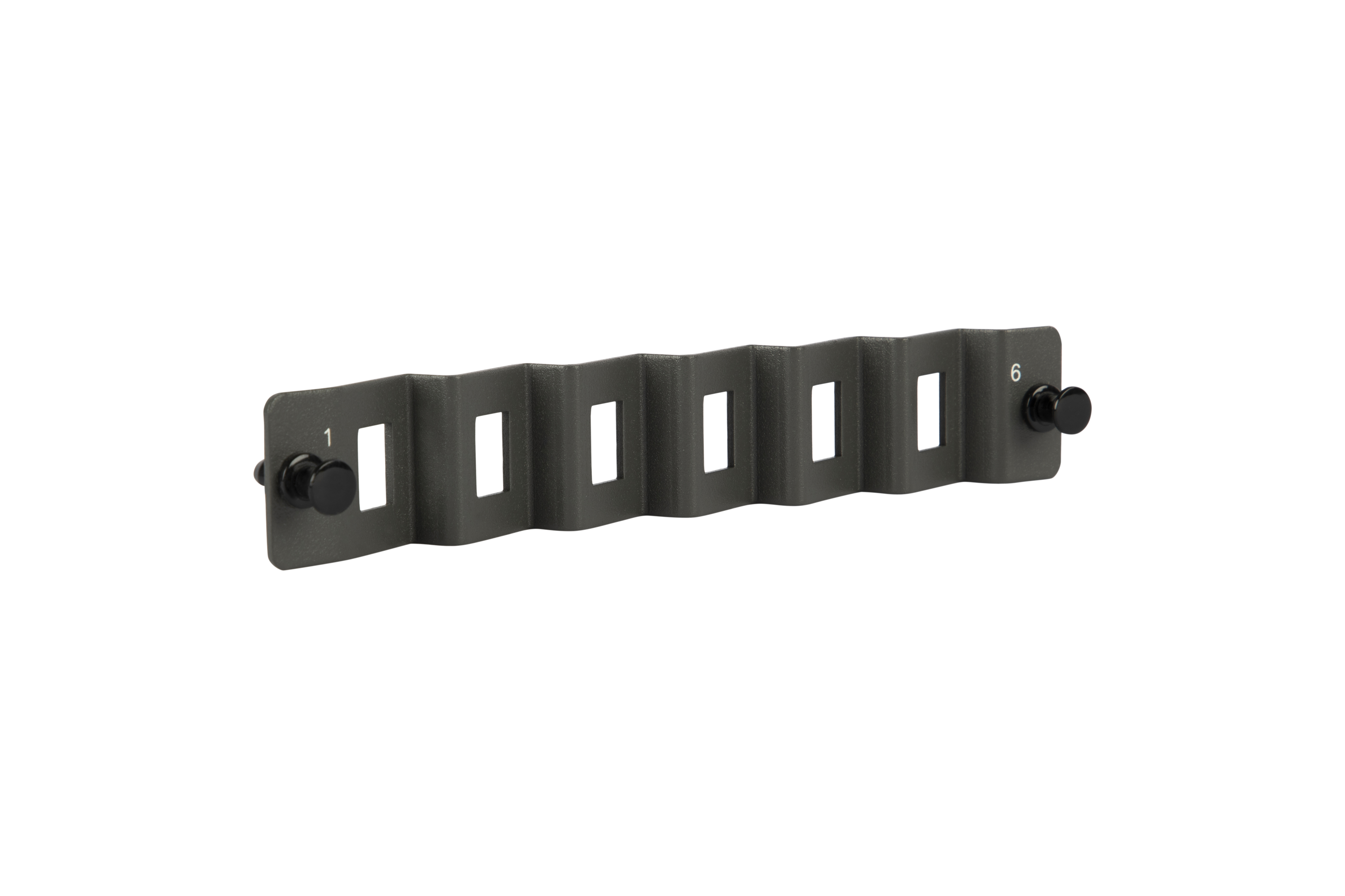 Faceplate SC/LCD 1-6 Angled Right