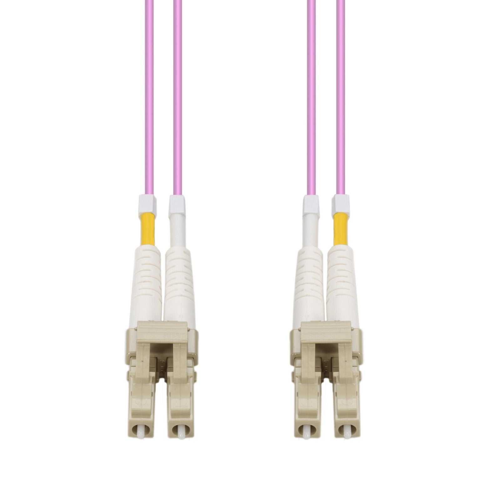Patch Lead 3.5m OM4 LC-LC Duplex Heather Violet 2mm LSZH