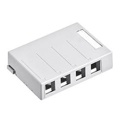 LEVITON 4PORT SURFACE MOUNT BOX WHITE