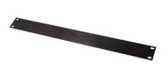 1U Brushed Anodized Aluminium Rack Panel 3mm BLACK