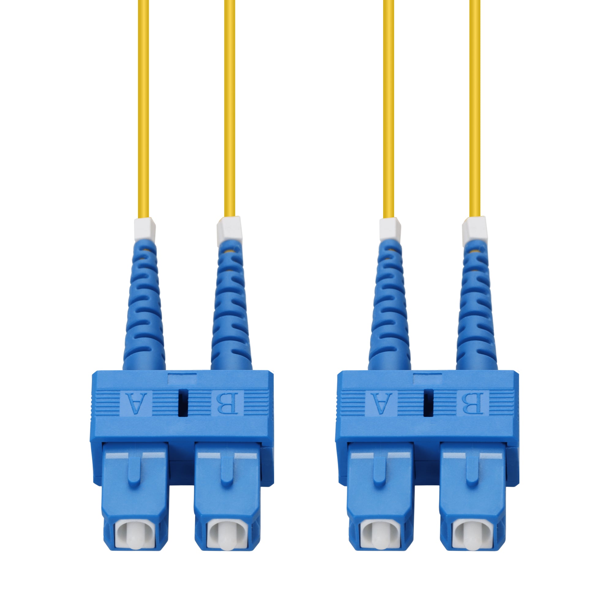 Patch Lead 0.5m OS2 G657A2 SC-SC Duplex Yellow 2mm LSZH