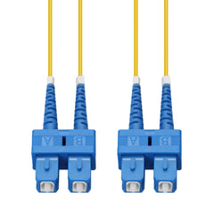 Patch Lead 0.5m OS2 G657A2 SC-SC Duplex Yellow 2mm LSZH