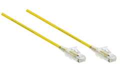 3Mt C6 UTP Patchlead Yellow Snagless LSZH Slim