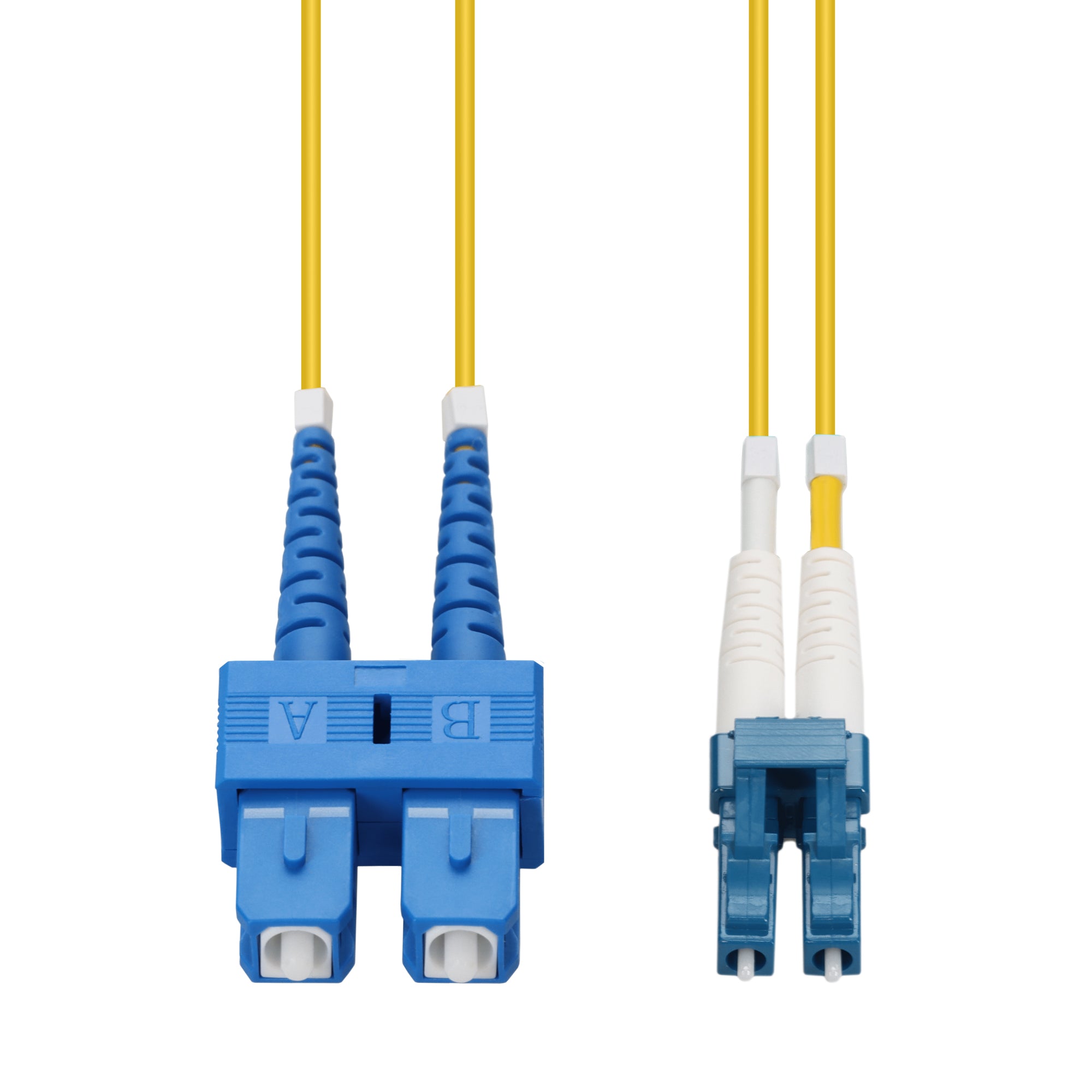 Patch Lead 0.5m OS2 G657A2 SC-LC Duplex Yellow 2mm LSZH