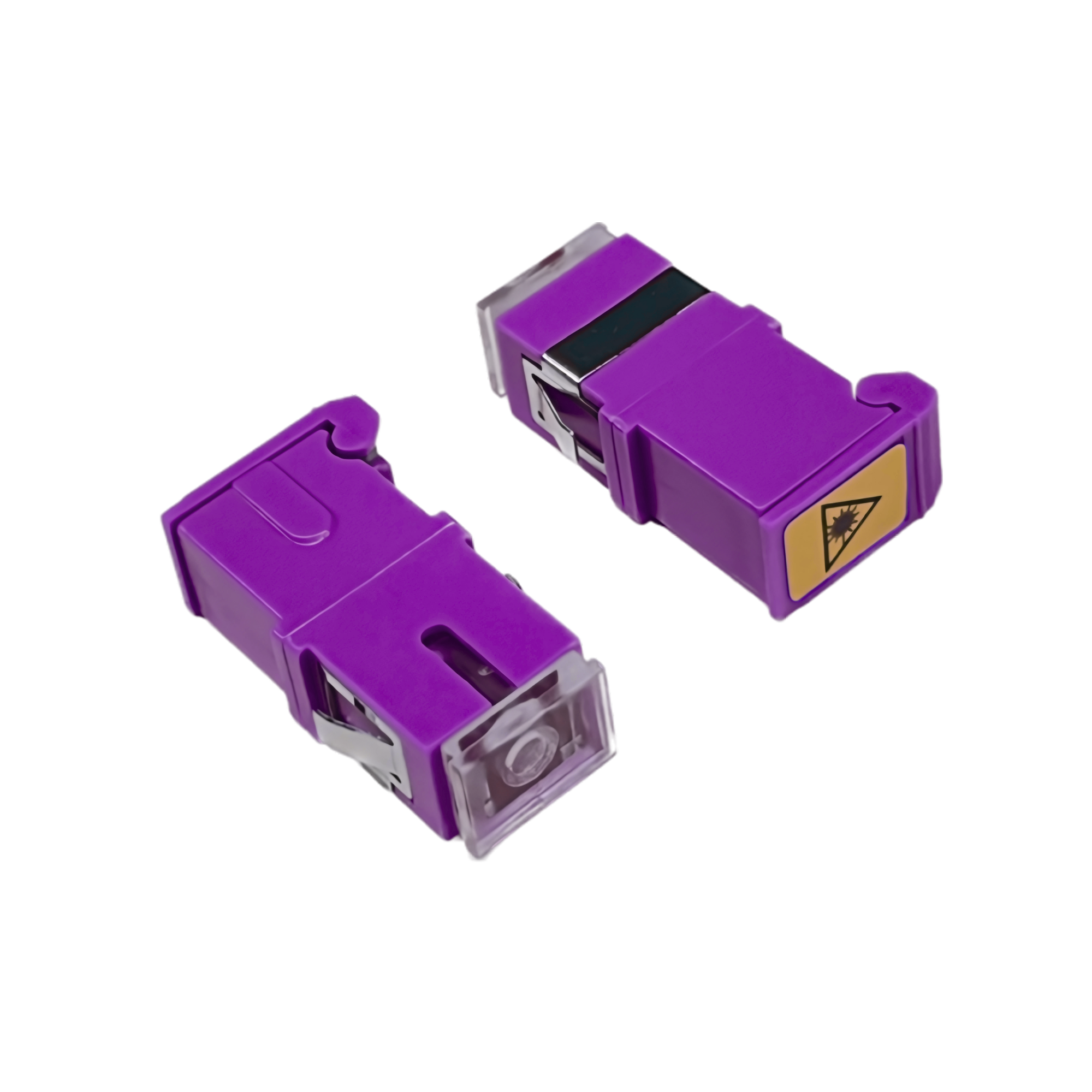 Adapter: SC Simplex OM4 Reduced Flange,IL≤0.15dB with Shutter, Heather Violet