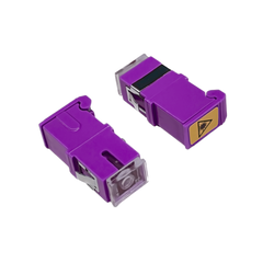 Adapter: SC Simplex OM4 Reduced Flange,IL≤0.15dB with Shutter, Heather Violet