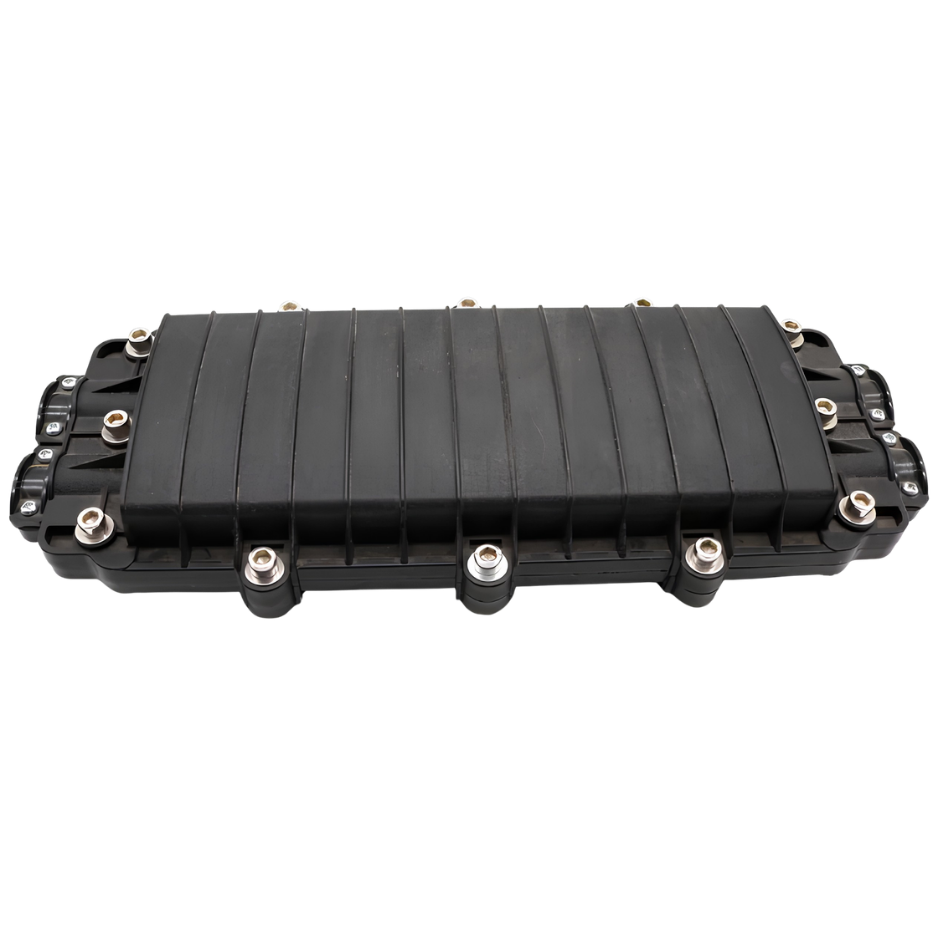 Inline enclosure Max 96 Fibres inc 4* 24way Splice Cassets