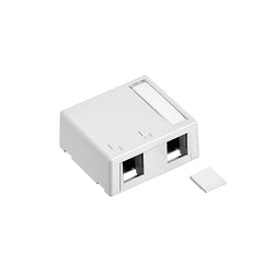 LEVITON 2PORT SURFACE MOUNT BOX WHITE