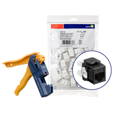 LEVITON eXtreme Cat 6 UTP Jack 110-Style 150PK- BLACK