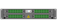 Loaded 2RU Sliding 4 Pnl 12F SCA Inc Adapters & Pigtails OS2 Inc R/Proof