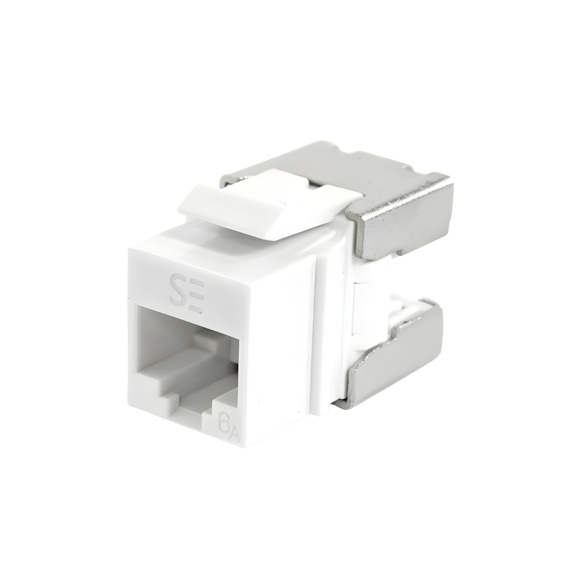 S/EDGE Universal Cat6A, UTP, RJ45 Modular Keystone Jack - QUICK TOOL Compatible - White