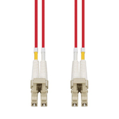 Patch Lead 2.5m OM4 LC-LC Duplex Red 2mm LSZH