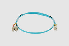 Patch Lead: OM4 SC-LC Duplex Aqua 2mm LSZH