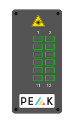 DIN Rail 12F SCA Inc Adapters & MTP Fanout A Wired