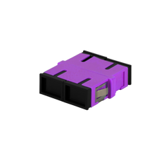 Adapter: SC Duplex OM4 Reduced Flange,IL≤0.15dB, Heather Violet