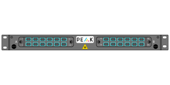 Loaded 1RU Sliding 2 panel 24 SC Duplex Inc Adapters & Pigtails OM3 (Flat Plates)