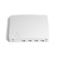Indoor Plastic 4 Port SC Simplex WallBox inc splice tray