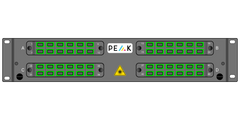 Loaded 2RU Sliding 4 panel 48F SCA Inc Adapters & Pigtails OS2