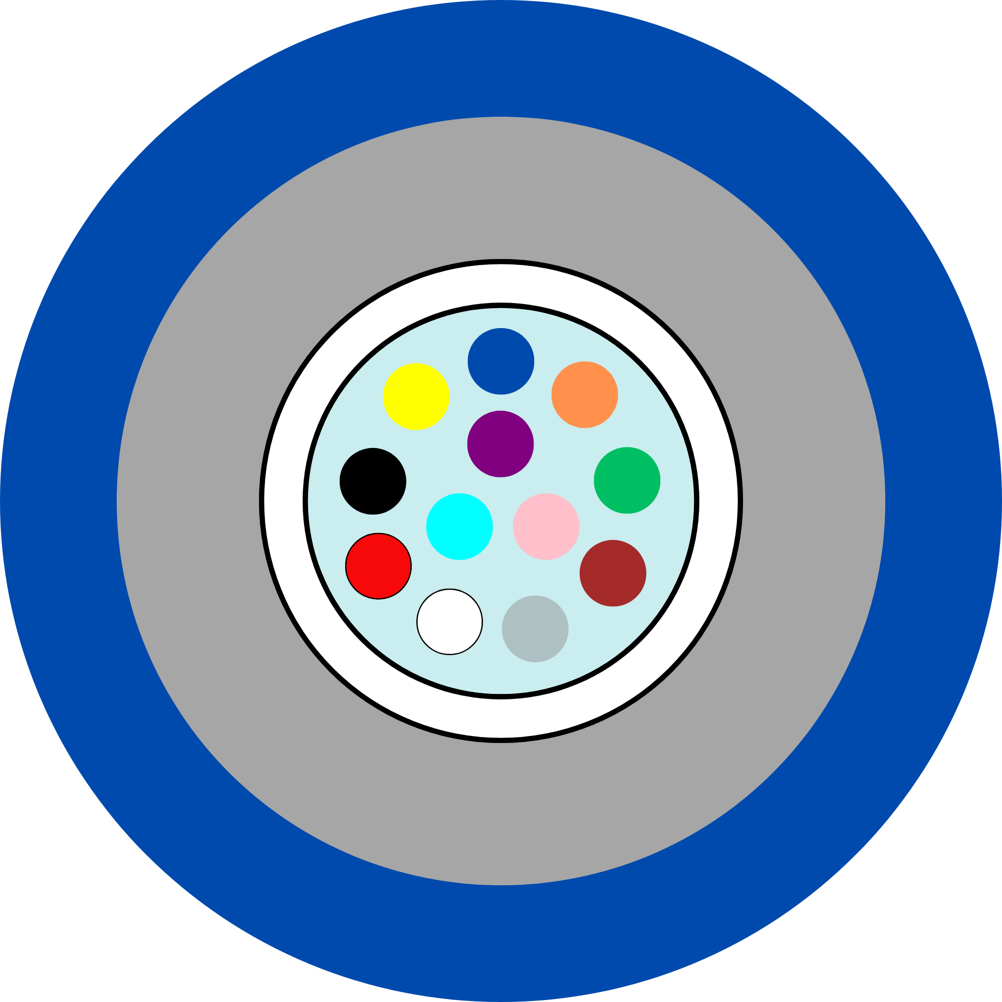 Cable OS2 12 Core Central with Rodent Protection Loosetube LSZH BL