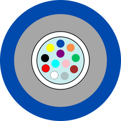 Cable OS2 12 Core Central with Rodent Protection Loosetube LSZH BL