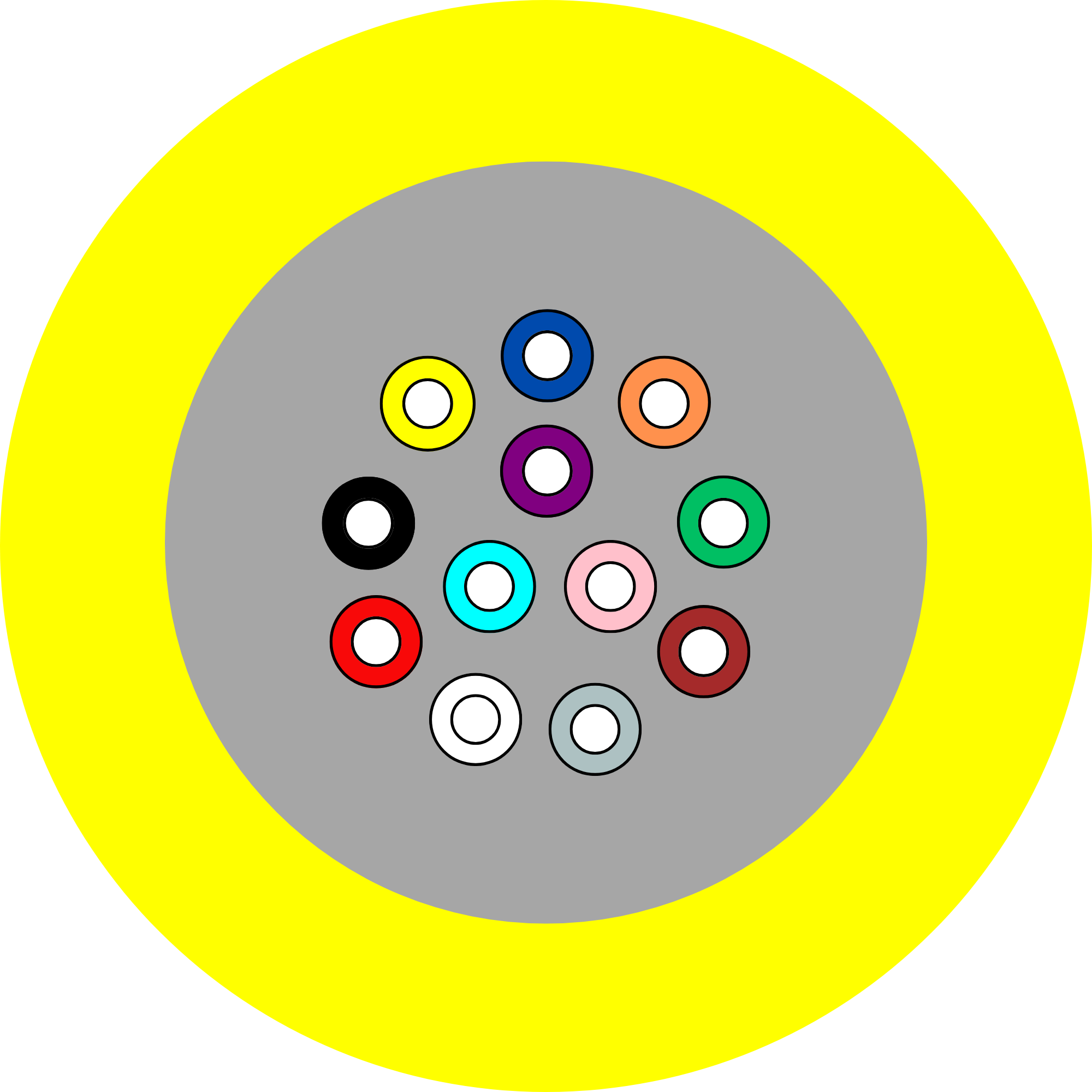 Cable OS2 12 Core Indoor Outdoor Riser LSZH Yellow