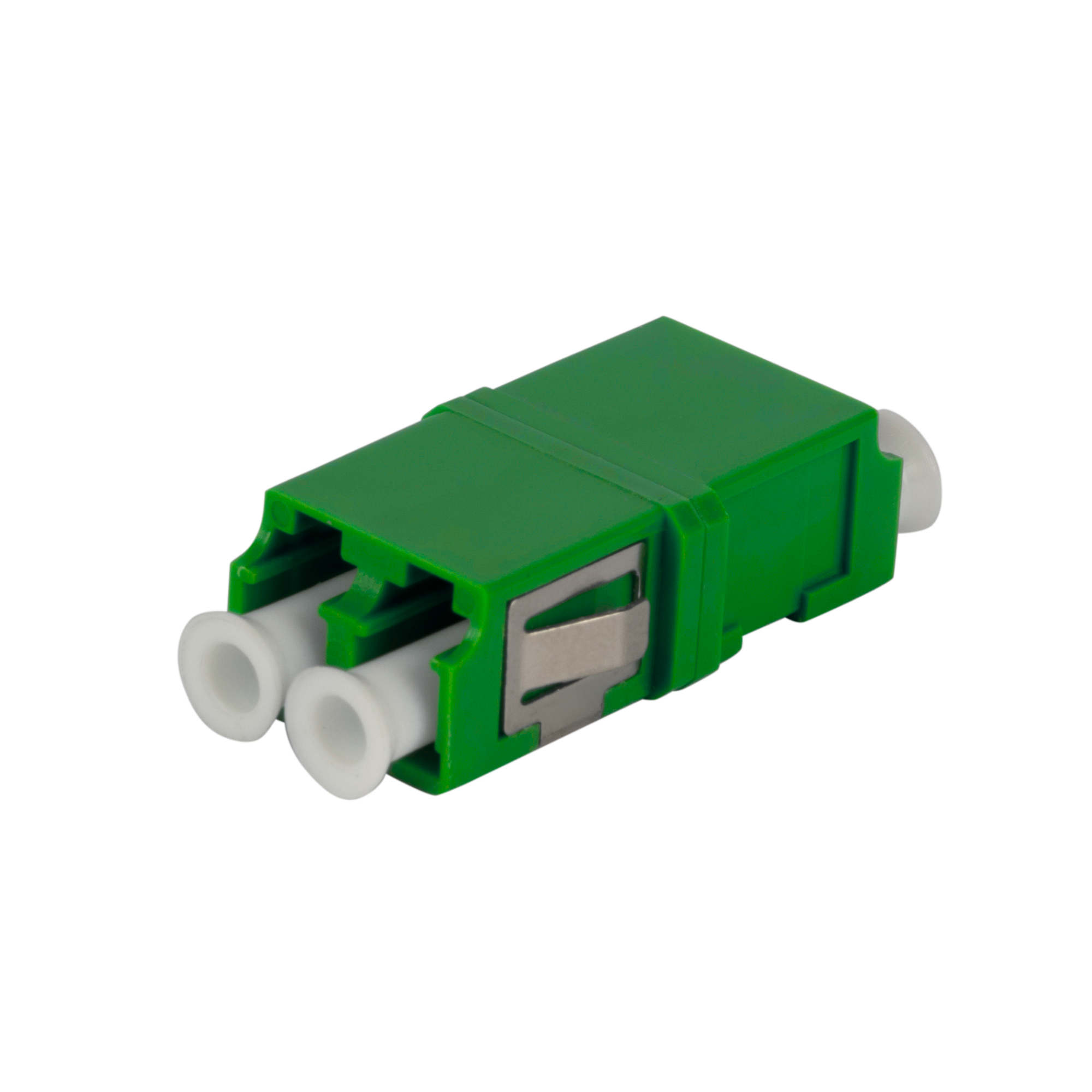 Adapter: LC APC Duplex OS1/2 Reduced Flange,IL≤0.15dB Green