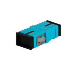 Adapter: SC Simplex OM3/4 Reduced Flange,IL≤0.15dB, Aqua