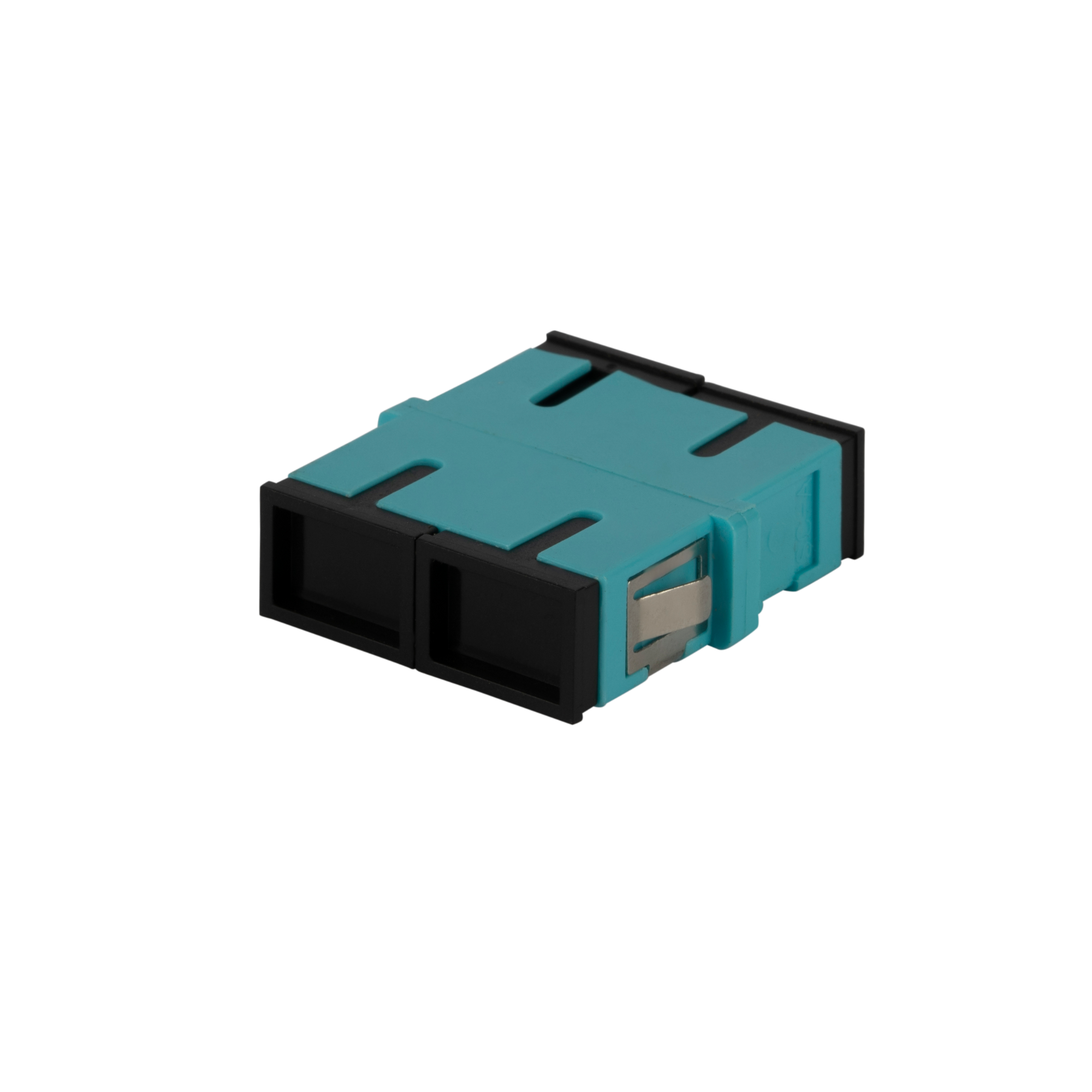 Adapter: SC Duplex OM3/4 Reduced Flange,IL≤0.15dB, Aqua