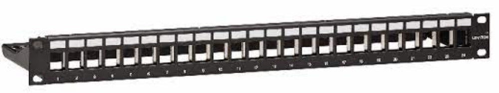 LEVITON 1RU 24-Port  Inline Snap-in-Jack Patch Panels