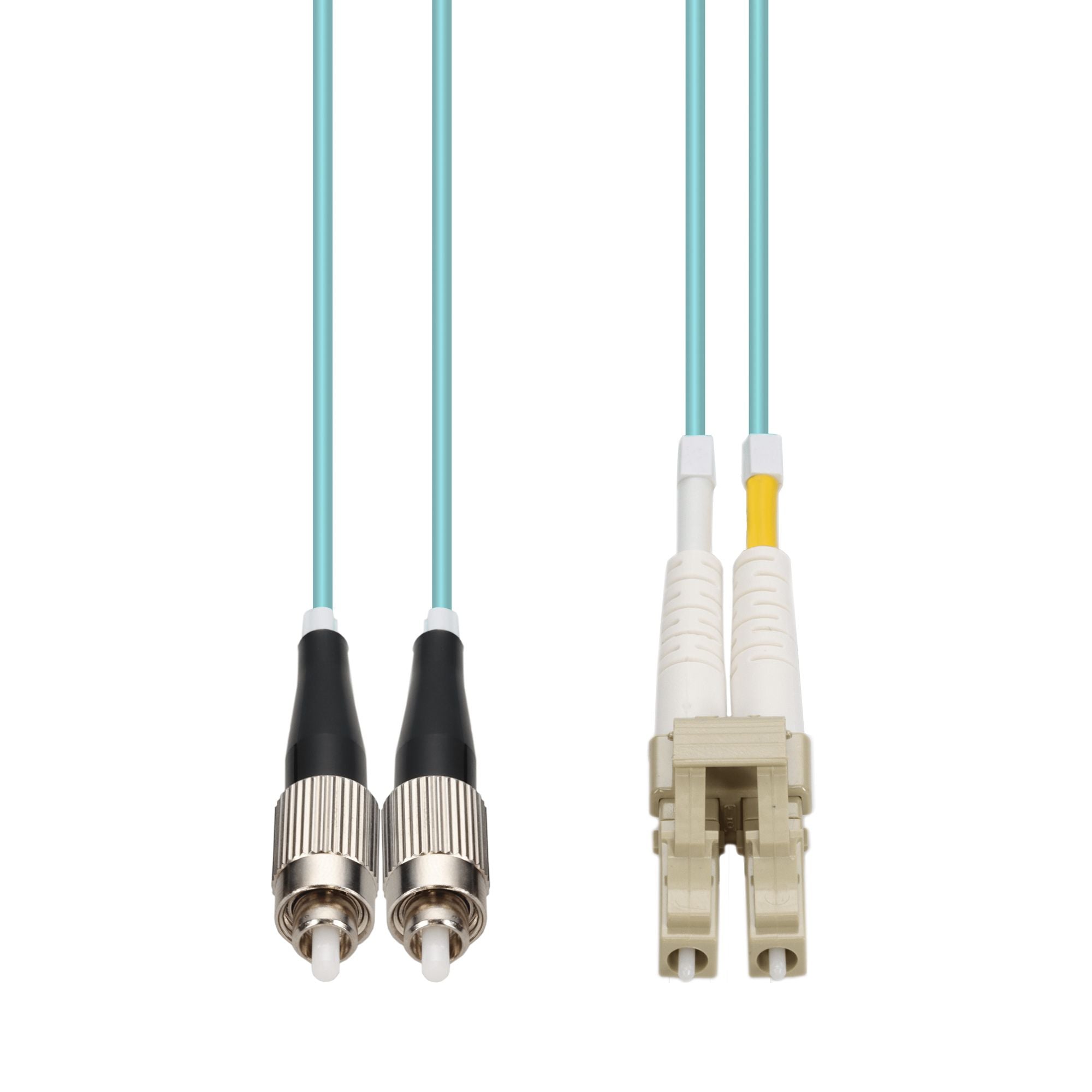 Patch Lead: OM4 FC-LC Duplex Aqua