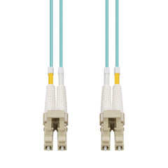 Patch Lead: OM4 LC-LC Duplex Aqua