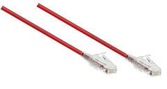 10Mt C6 UTP Patchlead Red Snagless LSZH Slim