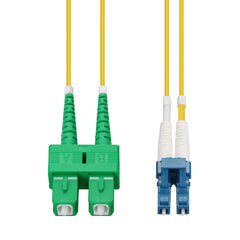 Patch Lead 130m OS2 G657A2 SCA-LC Duplex Yellow 2mm LSZH, On Reel