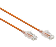 1Mt C6 UTP Patchlead Orange Snagless