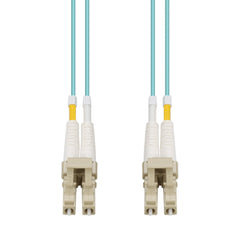 Patch Lead: OM4 LC-LC Duplex Aqua 3m