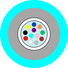 Cable OM4 12 Core Central with Rodent Protection Loosetube LSZH AQ