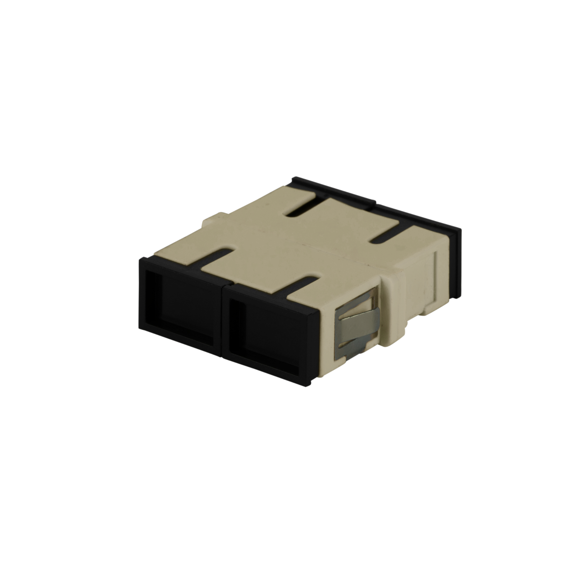 Adapter: SC Duplex OM1 Reduced Flange, IL≤0.15dB, Beige