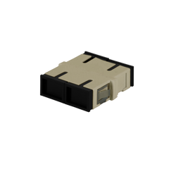 Adapter: SC Duplex OM1 Reduced Flange, IL≤0.15dB, Beige