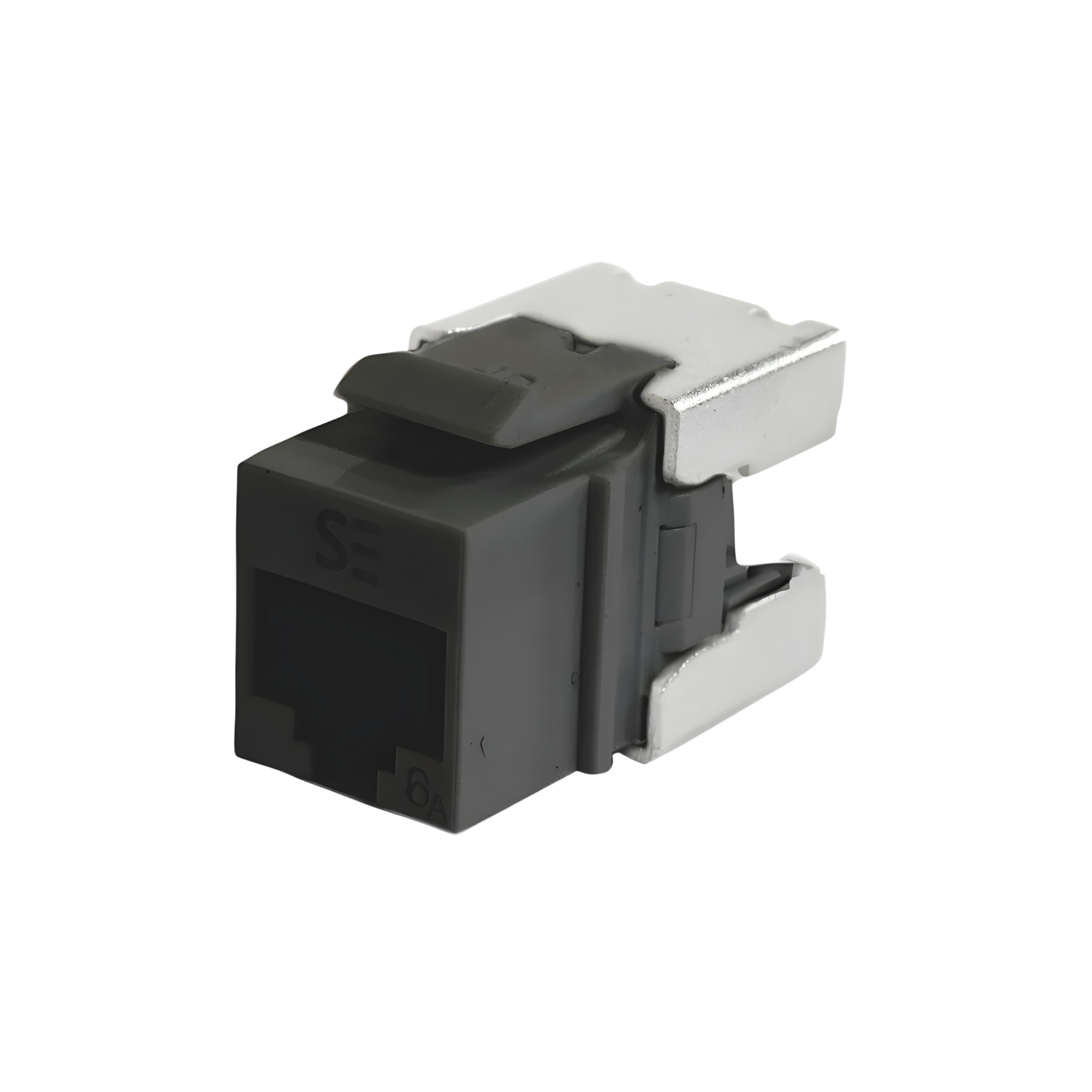 S/EDGE Universal Cat6A, UTP, RJ45 Modular Keystone Jack - QUICK TOOL Compatible - Black