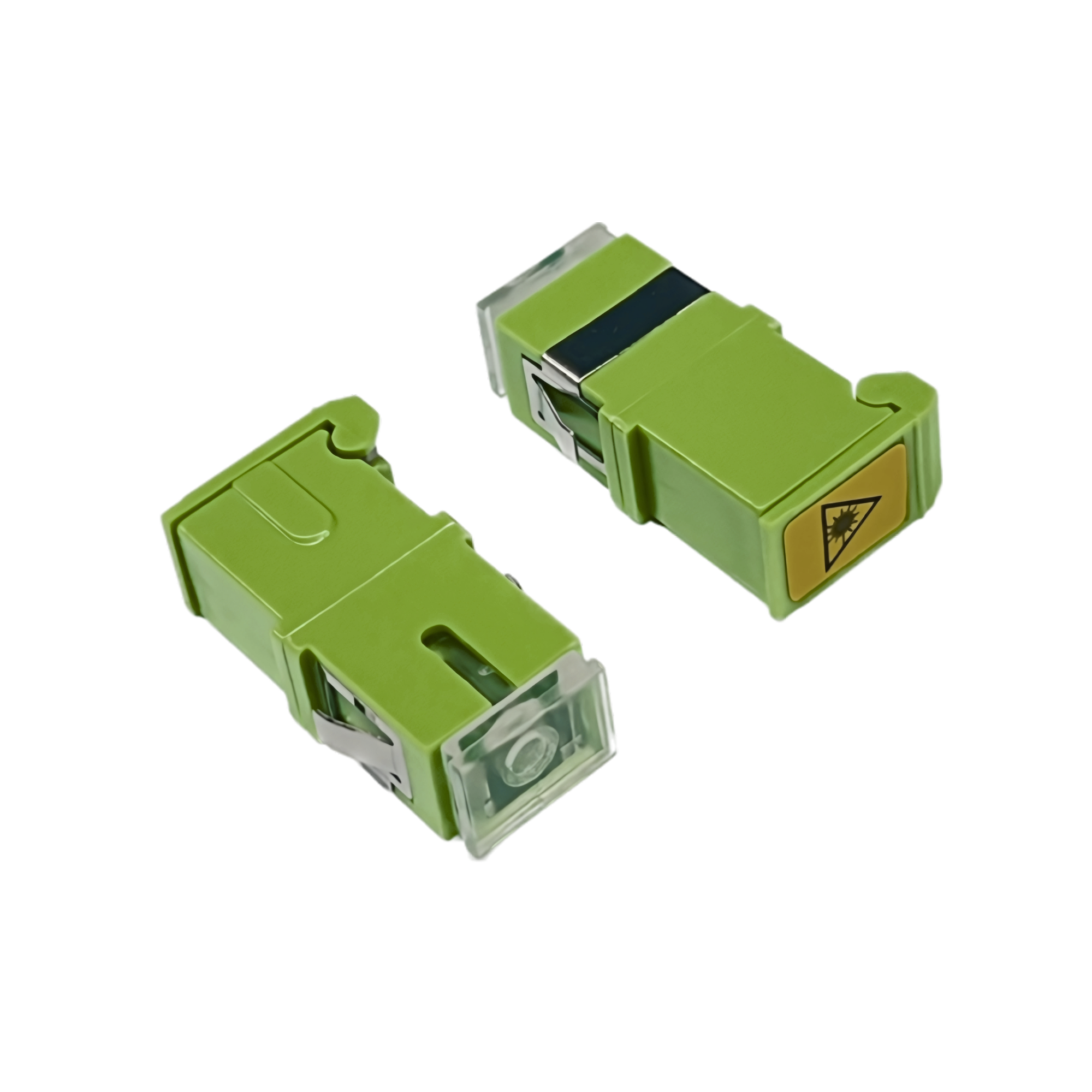 Adapter: SC Simplex OM5 Reduced Flange,IL≤0.15dB with Shutter, Lime Green