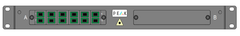 Loaded 1RU Sliding 2 panel 12F SCA Inc Adapters & Pigtails OS2