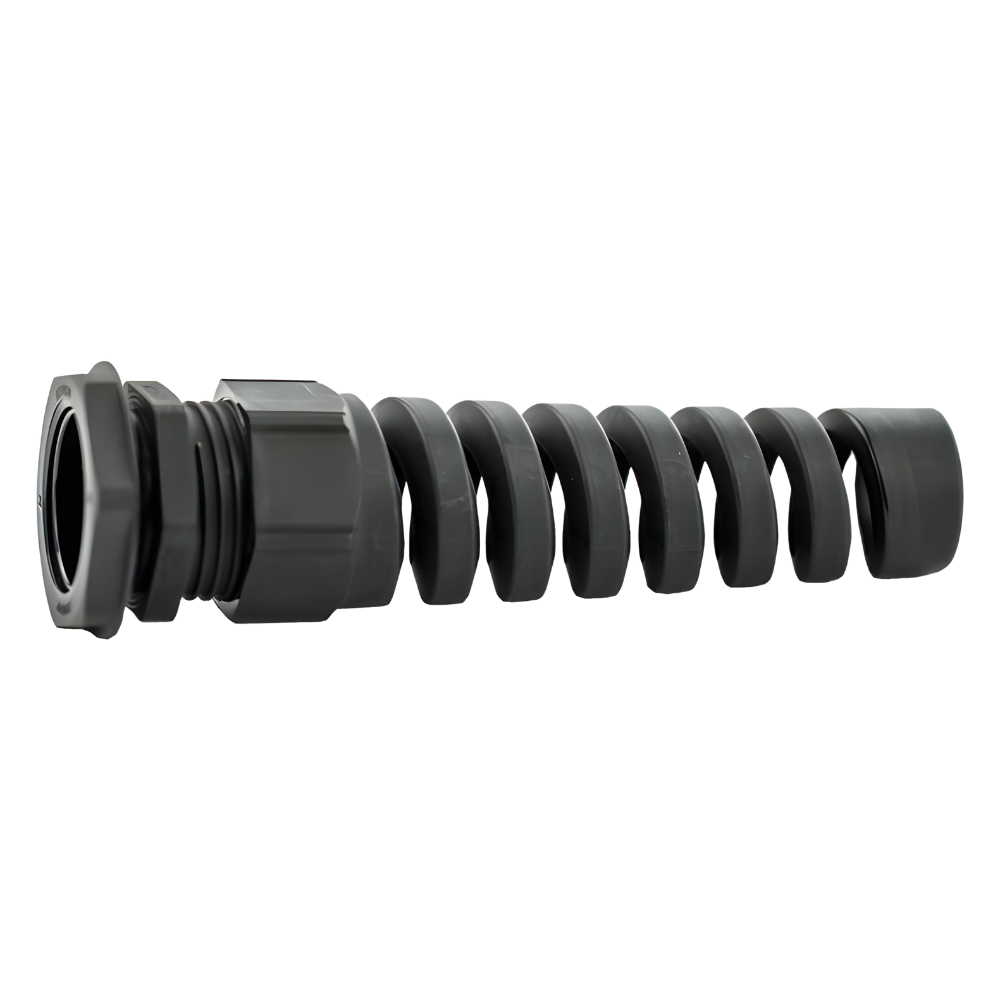 Cable Gland: M20 * 1.5mm 8-13mm Clamping Range, Spiral IP68 BLACK