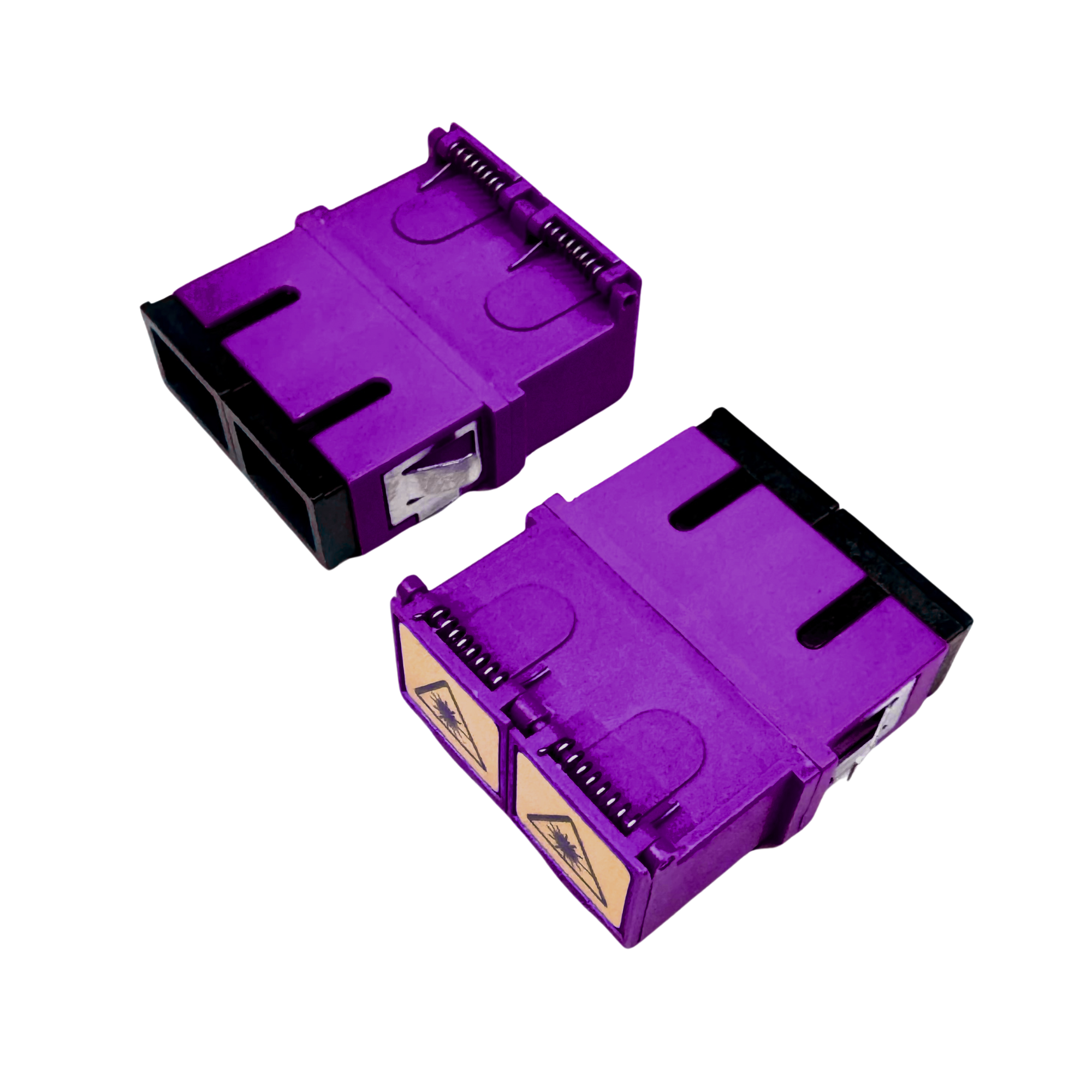 Adapter: SC Duplex OM4 Reduced Flange,IL≤0.15dB with Shutter, Heather Violet