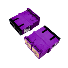 Adapter: SC Duplex OM4 Reduced Flange,IL≤0.15dB with Shutter, Heather Violet