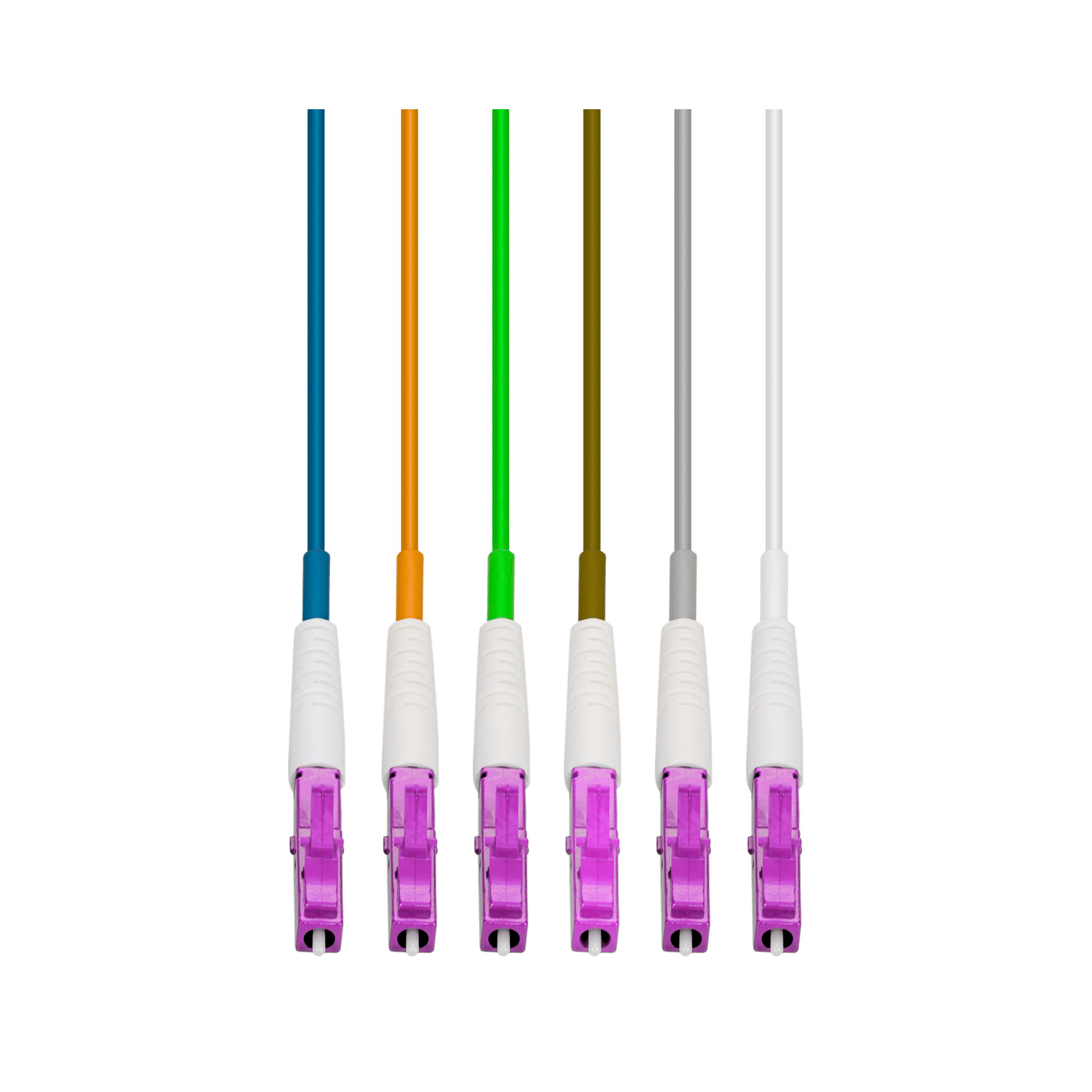 Pigtails: LC Multi Mode OM4 2m LSZH - 6 pack – Peak Fibre