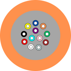 Cable OM1 12 Core Indoor Outdoor Riser LSZH Orange